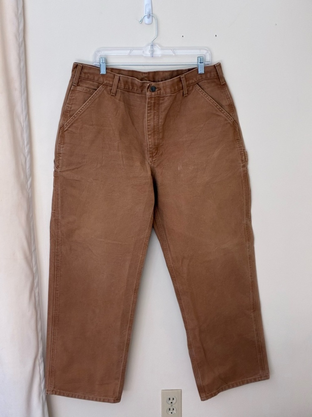 Carhartt Men’s Brown Workwear Carpenter Pants - B11 BRN Size 38x30 - Picture 2 of 8
